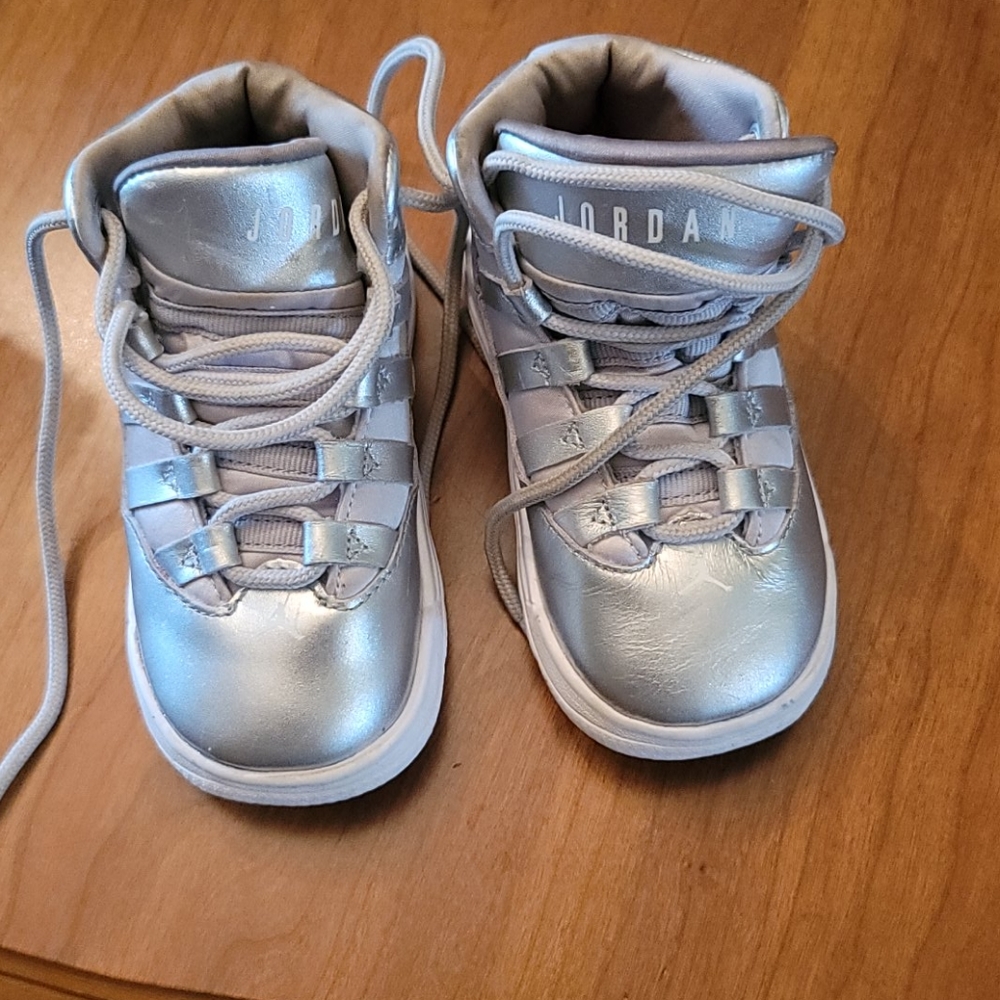 Silver Jordans